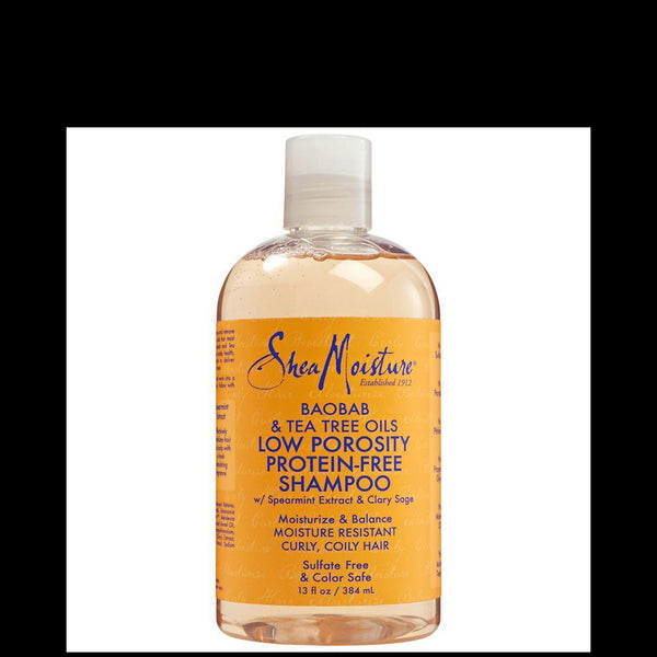 SheaMoisture Baobab & Tea Tree Oils Low Porosity Protein-Free Shampoo 384ml